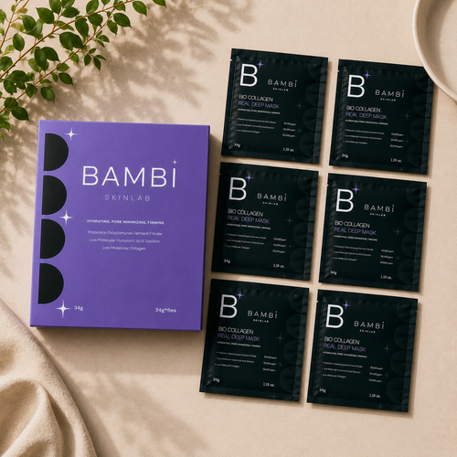 Mascarilla de hidrogel con colágeno y ácido hialurónico Bambi Skinlab