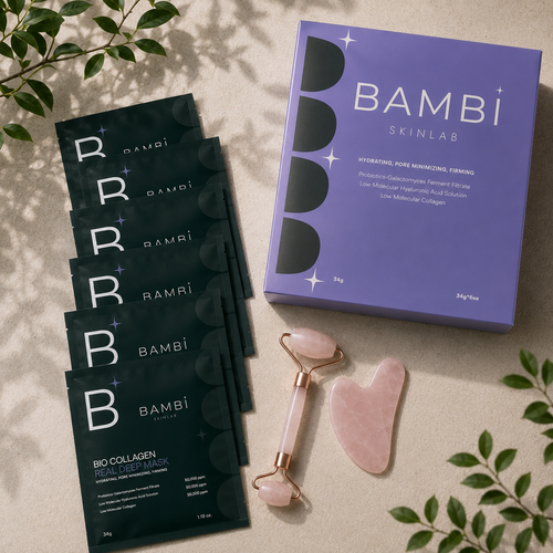 Mascarilla de hidrogel con colágeno y ácido hialurónico Bambi Skinlab