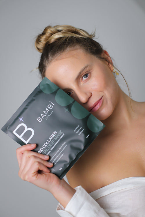Mascarilla de hidrogel con colágeno y ácido hialurónico Bambi Skinlab